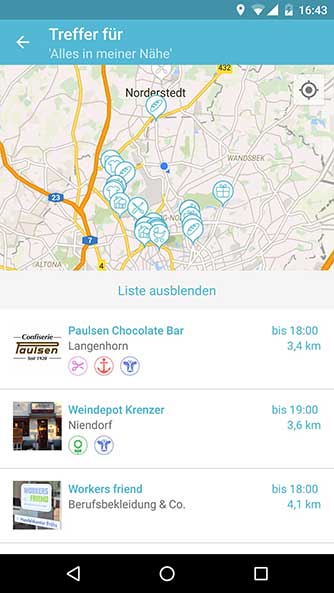 Findeling-App Screenshot